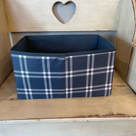 Thirty-one/ Your Way Navy blue with stripes Rectangle storage container. - Picture 4 of 7